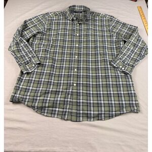 Chemise Homme Rountree & Yorke à Manches Courtes – Imprimé écossais (plaid) – Taille L – Infroissable, Occasion Très Bon état